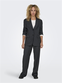 ONLY Blazer Jakke Sadie Dark Grey White Pinstripes